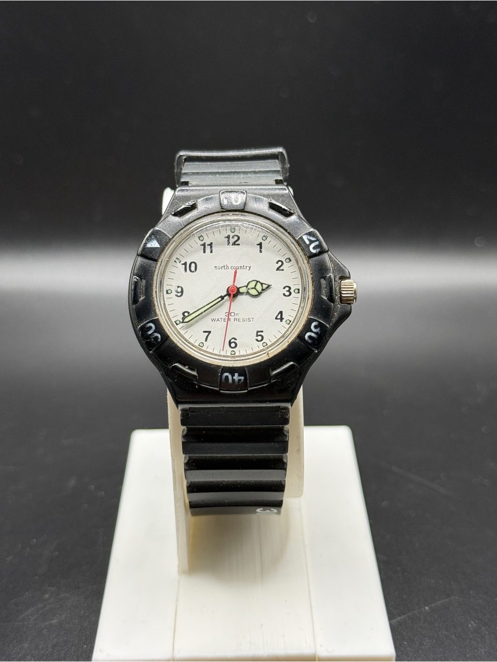North Country Diver Style Watch Black Plastic